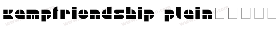 KampFriendship Plain字体转换